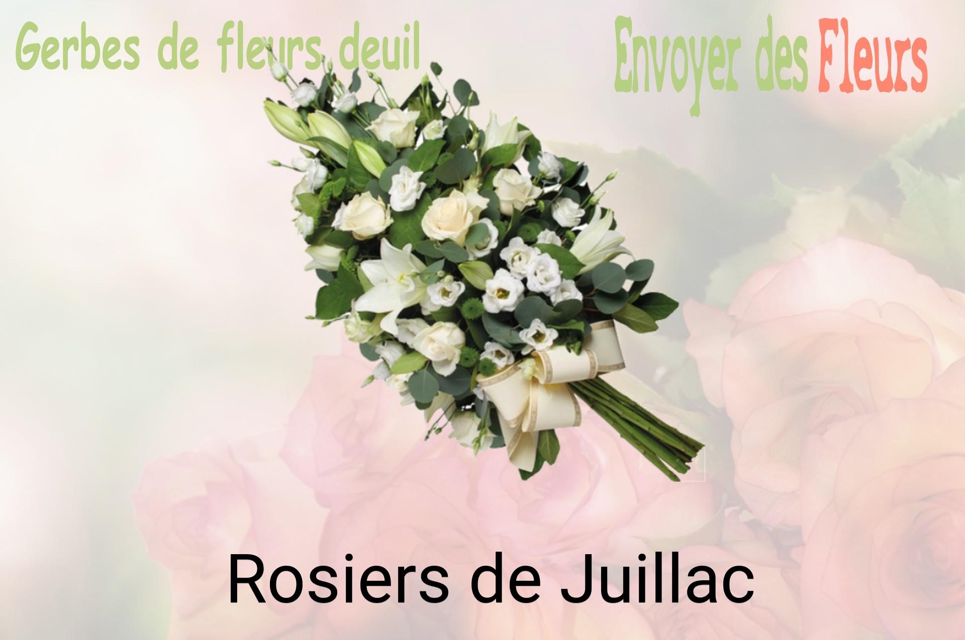 Gerbe de fleurs de deuil livrée à Rosiers-de-Juillac